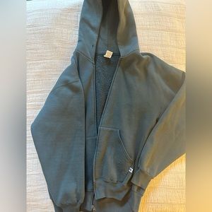 Blue/Green russle zip up